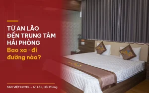 Từ An Lão đến trung tâm Hải Phòng bao xa – phòng giường đôi ốp gỗ có tủ kính tại Sao Việt Hotel với tiêu đề bài viết